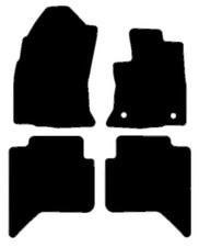 Fits Toyota Hilux Doublecab 2017 onwards Black Carpet Car Mats Autostyle REDUCED