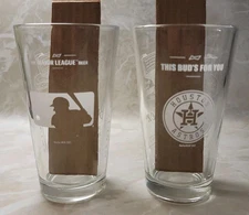 Budweiser MLB 2021 and ASTROS 2018 Pint Beer Glasses 