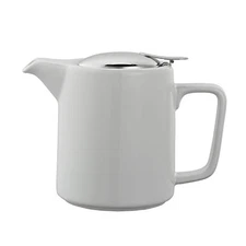 Service Ideas TPCW16WH Teapot, Ceramic, 16 oz., Washington Style, White