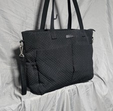 NWOT Vera Bradley Classic Black Quilted Iconic Ultimate Baby Bag Diaper Bag