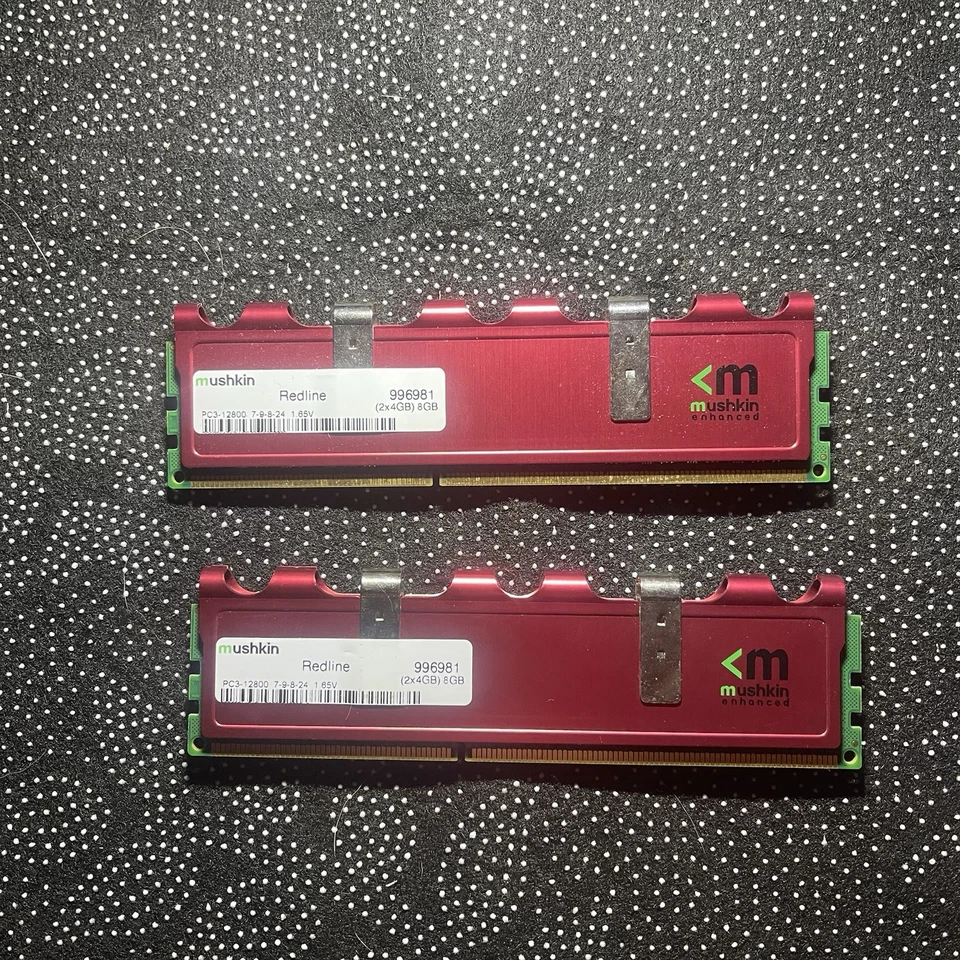 2X4 8GB Game Memory DDR3-1600 MHz PC3-12800 Mushkin Redline - Image 2 of 2