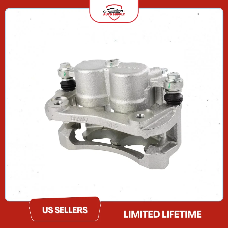 Pinza de freno delantera izquierda para Nissan Titan 2008-2015 2017-22 con soporte Foto 2 de 3