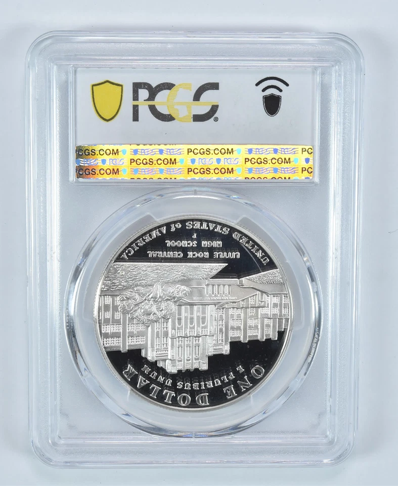 2007-P Desegregation Commemorative Dollar PR69 DCAM PCGS Blue Label *5691 - Image 2 of 4