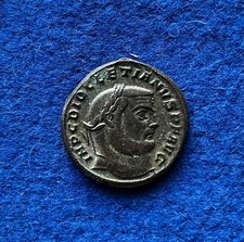 Diocletianus Follis Antiochia Kaiser Genius Tetrarchie Bronze ss-vz #3307