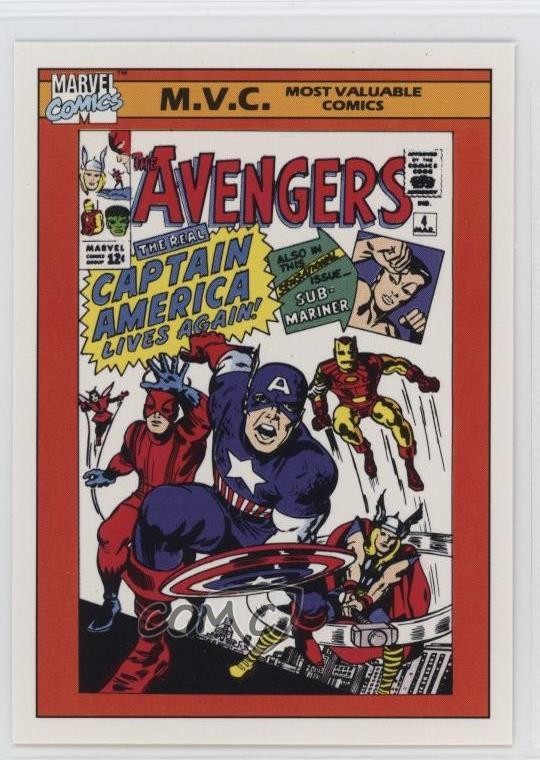 1990 Impel Marvel Universe MVC The Wasp Captain America Thor Iron Man Namor 0d08