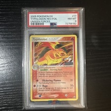 Pokemon Company 2005 EX Unseen Forces Typhlosion 17/115 Reverse Holo PSA 8 on eBay