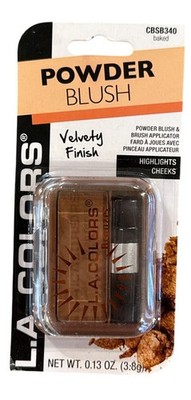 L.A. COLORS Powder Bronzer Sunkissed Glow CBSB340 BAKED Natural Hue Velvety 1a
