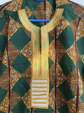 African Dashiki Shirt - New - Made In Ghana - Men’s Size XL - 44”