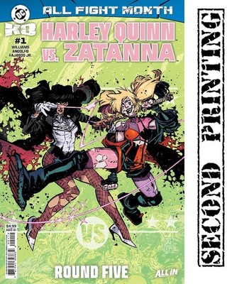 DC K.O. HARLEY QUINN VS ZATANNA #1 - Second Ptg Cover A Jorge Corona - 03/04