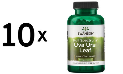 10 x Swanson Uva Ursi Leaf, 450mg - 100 caps (288,87 EUR/kg)