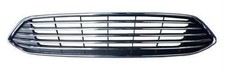 Fits Ford Focus 2014- Front Bumper Main Centre Grille With Chrome Frame & Slats 