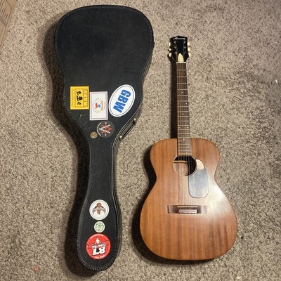 Vintage 1965 Harmony H165 Dreadnought Mahogany Top Acoustic Guitar