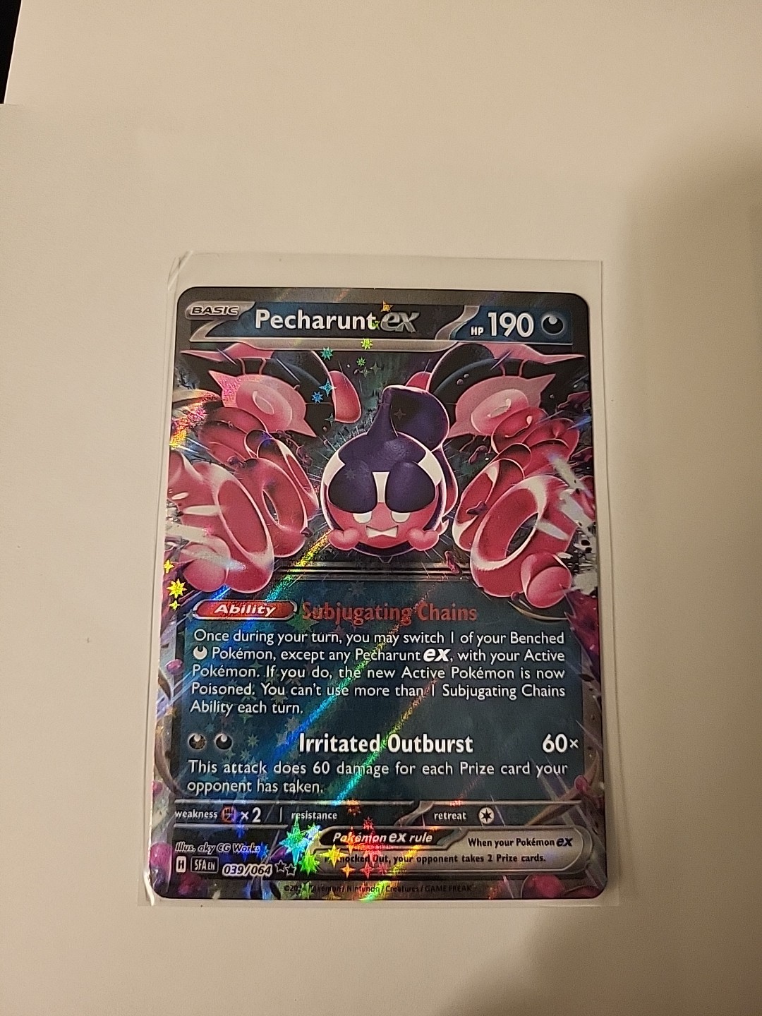 Pecharunt ex Pokémon TCG 039/064 Ultra Rare Shrouded Fable NM/M
