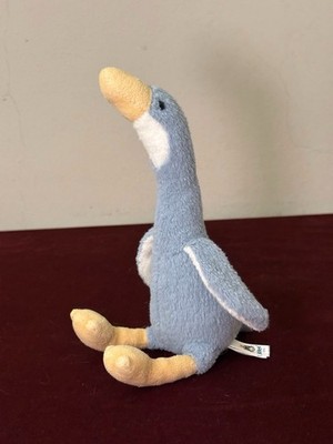 Jellycat kleines Gänseblümchen Läufer Ente hellblau mittelgroße Gans selten Vogel im Ruhestand Plüsch