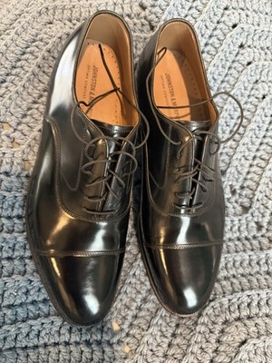 Johnson Murphy Leather Sole Men's Dress Shoes Size 11, with added Wear Guards.