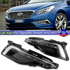 For 2015-2017 Hyundai Sonata Pair LED Fog Light DRL Daytime Running Lights