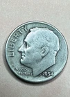 1954 Roosevelt  90% Silver Dime No Mint (VF)  See Pic’s