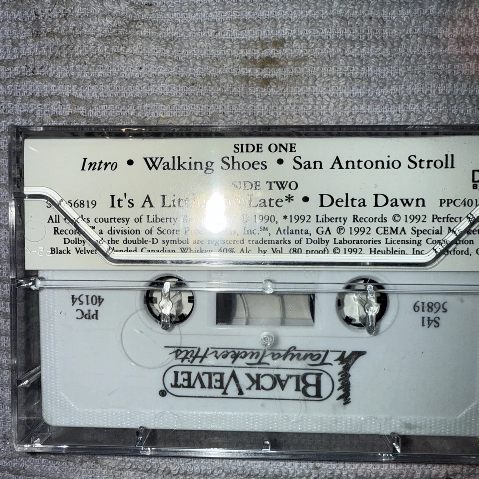 TANYA TUCKER - BLACK VELVET TANYA TUCKER HITS (Cassette, 1992) - Image 2 of 3