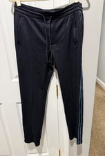 Vince Sweatpants Men's -Size Small-black with blue stripes