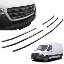 Zierleisten für vorderen Kühlergrill Mercedes Sprinter 2018- Schwarzchrom