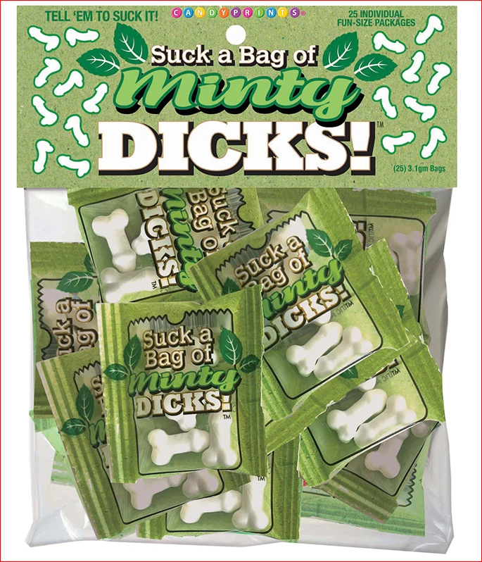 CANDYPRINTS Suck A Bag of Minty Dicks -Bag of 25