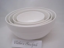 DOWAN 4 PIECE MIXING NESTING BOWL SET WHITE BONE CHINA 