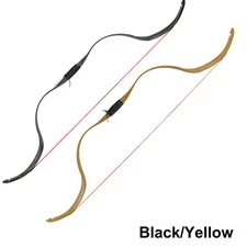 1X NIKA Traditional Archery Bow Meng Yuan Crab Bows Recurve Shooting Yellow 48”