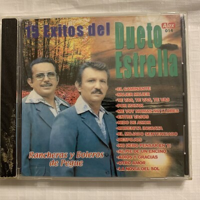 Dueto Estrella, 15 Exitos, Rancheras y Boleros de Pegue, CD