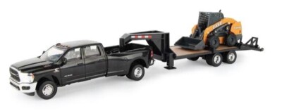 1/32 Ram 3500 Pickup with Case SV340B Skid Steer Loader and Trailer ...