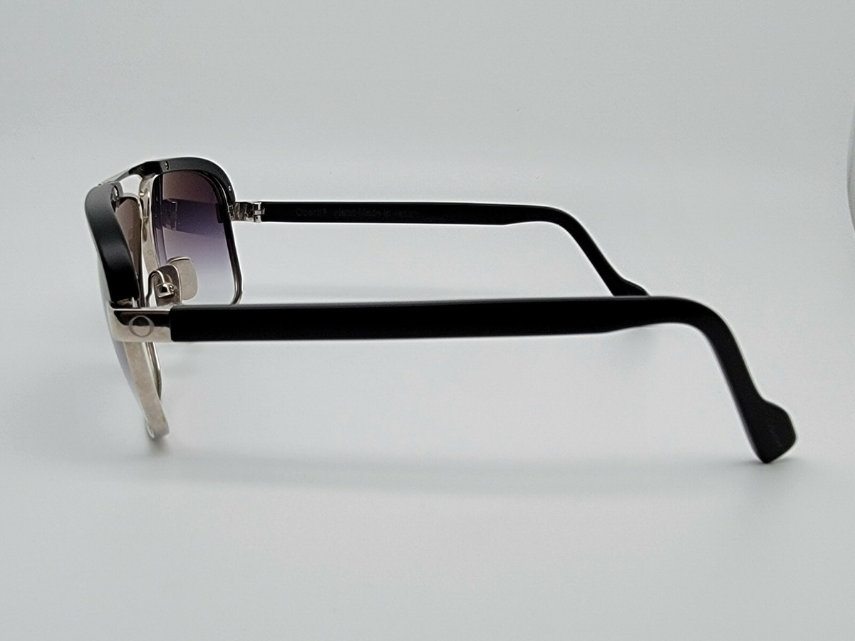 Oberti DO 3136 Black Silver Titanium Frame Grey Gradient Lens Sunglasses w/ Case PHANTOM_SUNRX_BLACK_GRAPHITE_T  main image 2
