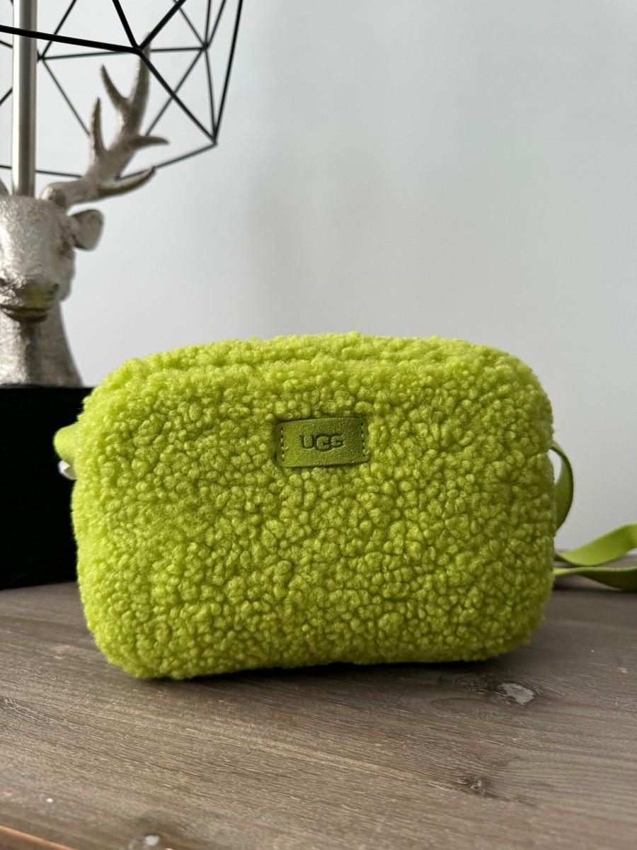 UGG W JANEY II UGGFLUFF BAG Jalapeno Green Shoulder Soft Small