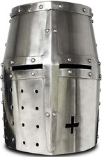Medieval Templar Crusader Knight Armor Helmet