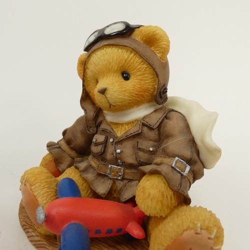 Cherished Teddies Lance - Bär / w Flugzeug Figur Come Fly 337463 - 1998 QAKPE - Bild 13 von 13