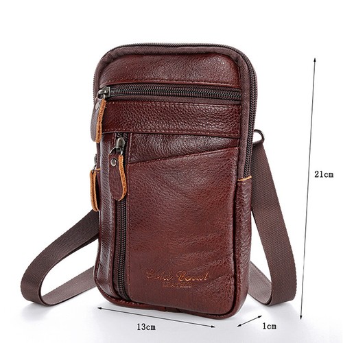 Mens Diagonal Shoulder Bag Multi-Function Mobile Phone Bag Outdoor Sports Bag 9L - Picture 2 of 10