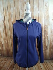 EUC women's ADIDAS blue  teal CLIMASTORM windbreaker jacket - size MED