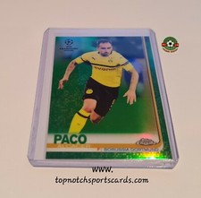 2018/19 Topps Chrome UEFA CL Green Refractor Paco Alcacer 62/99