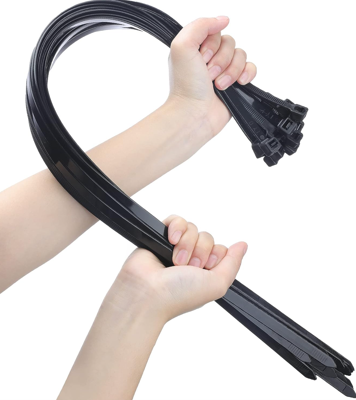 Large Zip Ties Heavy Duty Big Cable Ties Extra Long Tie Wraps Black 26