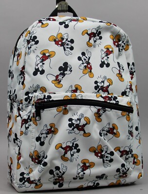 Disney BioWorld Mickey Mouse Allover Print Full Size Backpack NWT