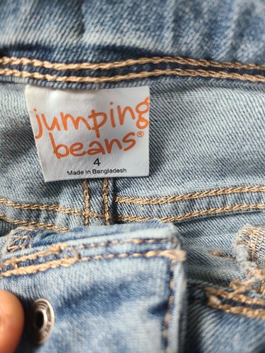 Jumping Beans Embellished Jegging Girls Size 4 Flip Sequin NEW Adjustable Waist - Picture 5 of 12