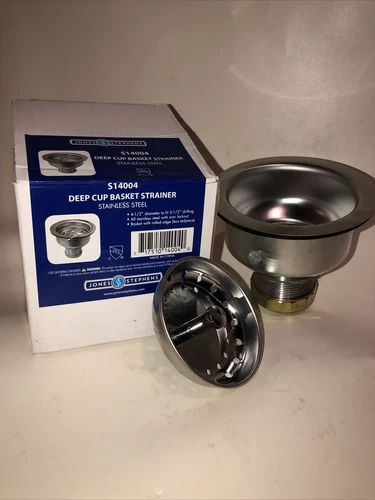 JONES STEPHENS S14004 Deep Cup Basket Strainer... Stainless Steel!!!! - Picture 1 of 10