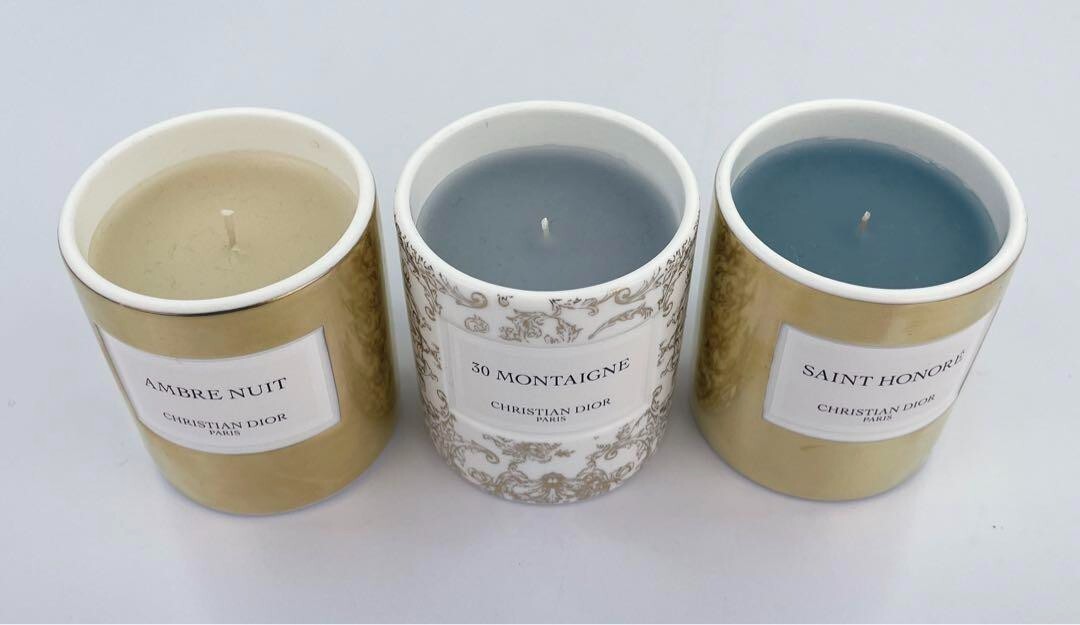 【極上の癒やし】限定品　DIOR キャンドル　新品　セット　AMBRE NUIT Dior Candle 3-piece Set AMBRE NUIT 30 MONTAIGNE SAINT HONORE