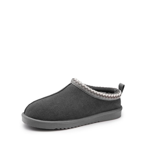 Mens Memory Foam Slippers Genuine Suede Indoor Fuzzy Fluffy Home Cozy Slippers - Picture 13 of 15