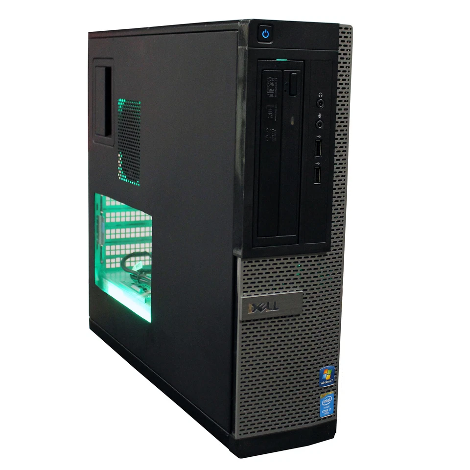 Dell i7 FHD Gaming Computer PC 16GB 256GB SSD 1TB HD AMD RX 550 4GB Wi-Fi BT W10 - Image 2 of 4