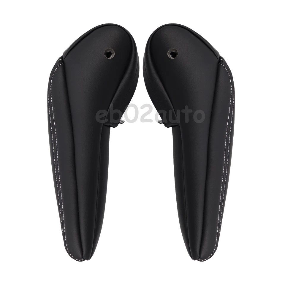 2011-2016 Para Chrysler Town & Country Asiento Apoyabrazos Cubierta Cuero Negro Foto 2 de 4