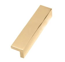 USED Alno Tab 6-1/2" Long Finger Cabinet Pull | Unlacquered Brass | A960-6-PB/NL