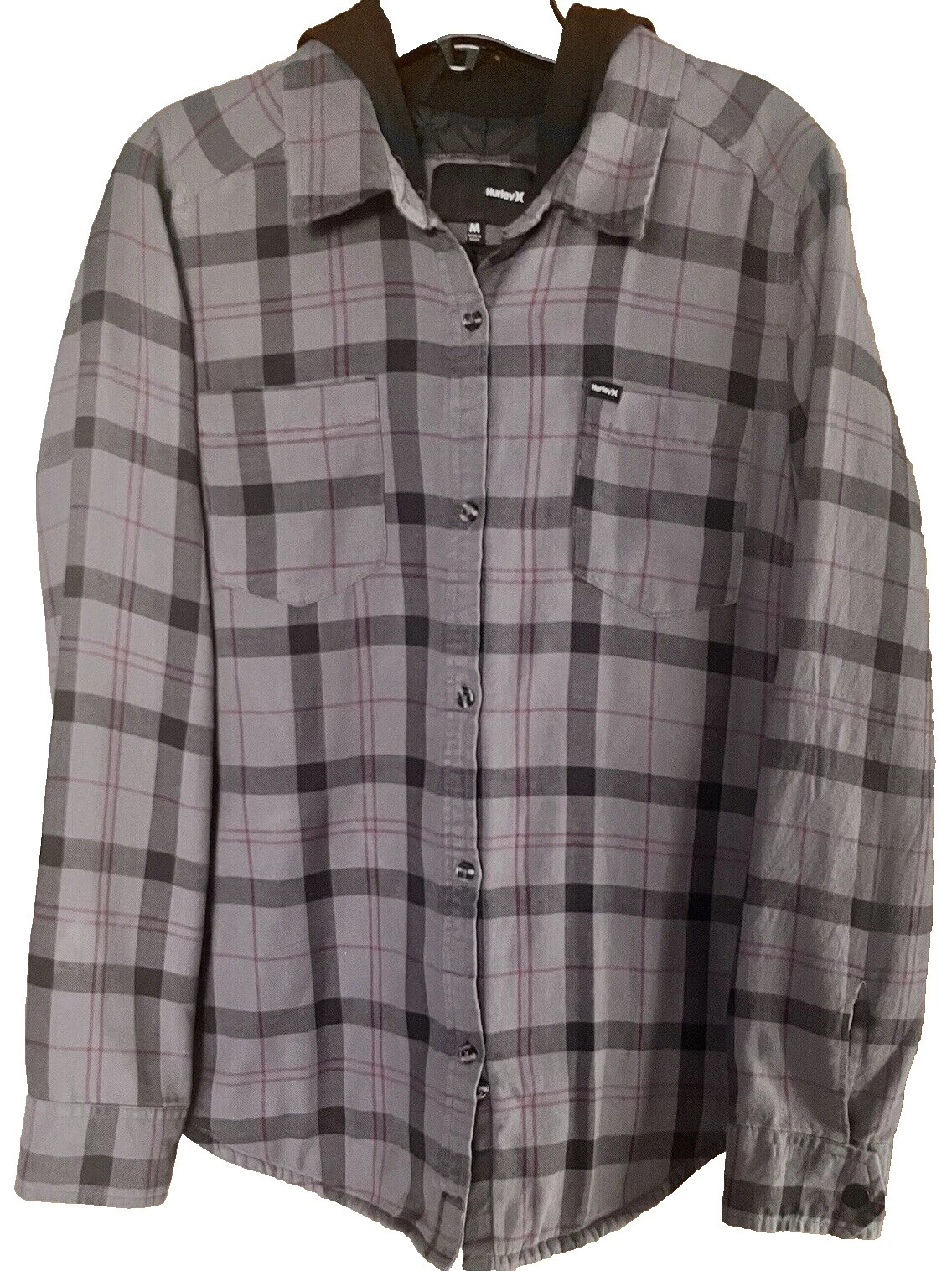 Negro a Cuadros Hurley abrigos, chaquetas y chalecos para Mujeres