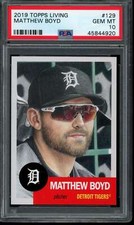 2019 Topps Living Set #129 Matthew Boyd PSA 10 Gem Mint Card 45844920