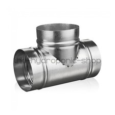 Metal T Piece Ducting Connector For Extractor Fans Hydroponics