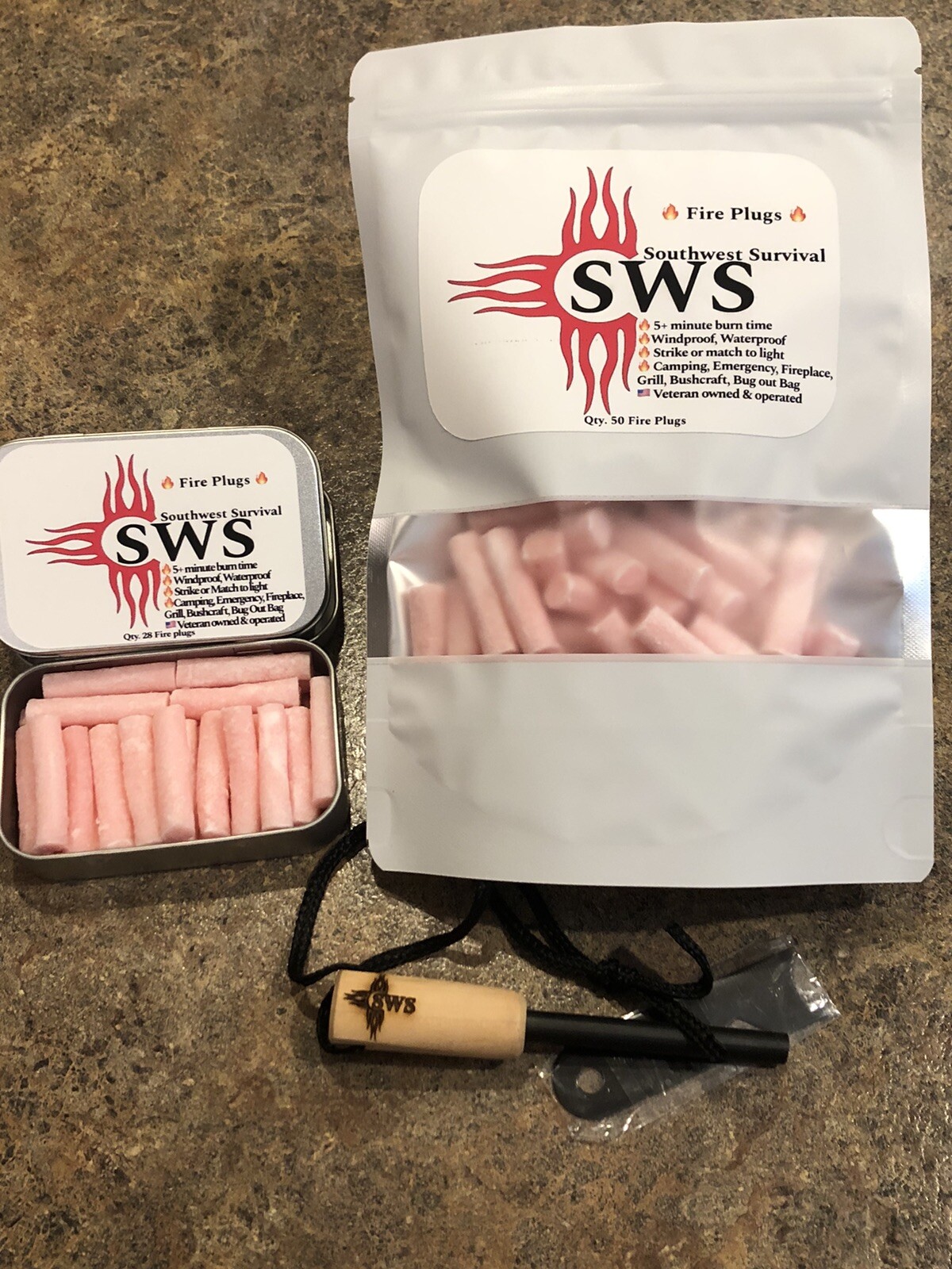 Southwest Survival 🔥 Fire Starter Kit, Weatherproof , Camping, Outdoor Survival