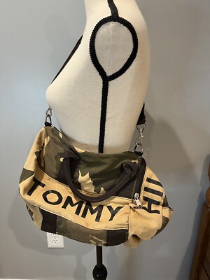 Tommy Hilfiger Camouflage Duffel Bag Round Medium Size